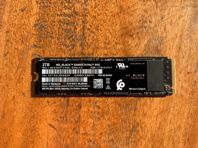 SSD M.2 NVME WD BLACK SN850X 2TB / Novo