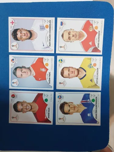 6 figurinhas Copa do mundo 2018 originais