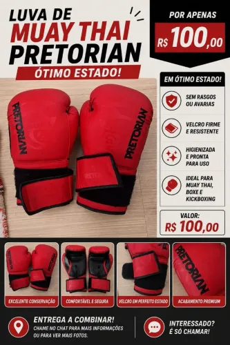 Luva Boxe/Muay Thai/Kickboxing 14oz