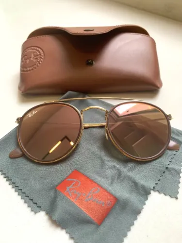 Ray-Ban Round Double Bridge RB3647N Original (Usado 2x - Completo)