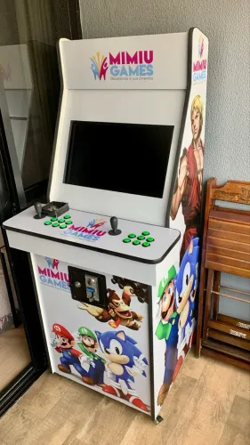 Fliperama arcade retro com 4.300 jogos