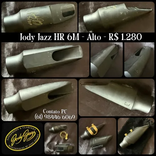 BOQUILHA PARA SAX ALTO JODYJAZZ HR 6M COMPLETA 