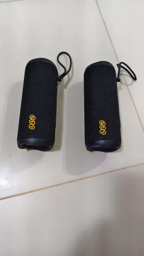 Combo 2x Caixa de Som Portátil QCY SP7 - Som Imersivo e Potência em Dobro<br>