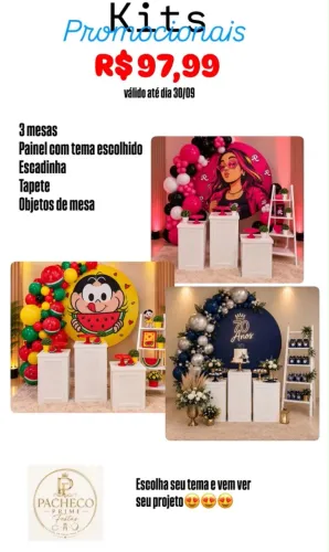 Pegue monte a partir de 98,00 (festa)