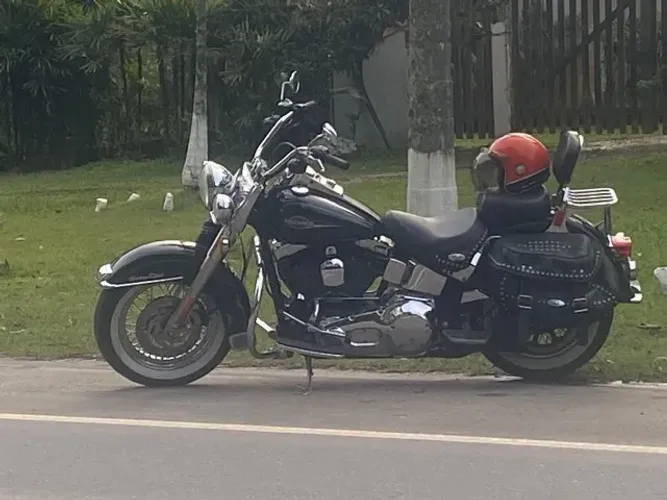 Softail heritage tradicional 1600cv,com Barretos originais extremamente confortável.