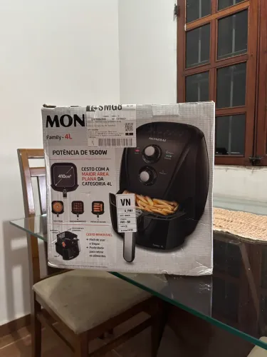 air fry nova lacrada na caixa