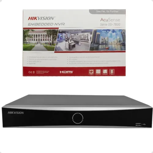 nvr hikvision ds-7616 nxi k1vai com duas câmeras 01 domínio/ 01 bulet