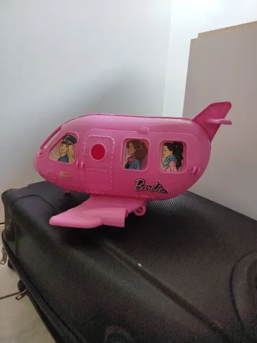Avião da Barbie Flight Grendene Kids Rosa - Brinquedo Desapego