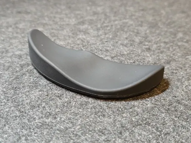 Apoio De Pulso Ergonômico Para Mouse Preto Em Silicone
