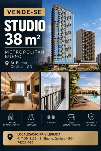 Studio de 38 m² à venda - Metropolitan Bueno