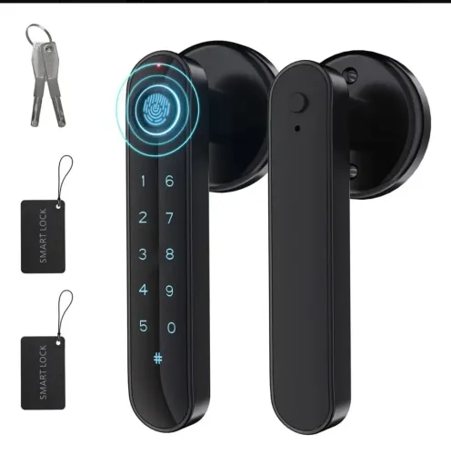Fechadura Digital Biométrica Eletrica Smart Com Tuya 5 Em 1