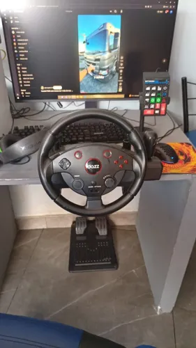 Volante e Pedal Force Driving Dazz T6