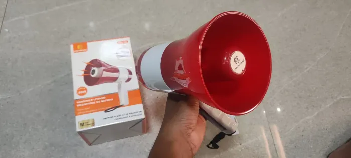 Megafone recarregável 60w onprime novo, sd, pendrive, bluetooth, gravação