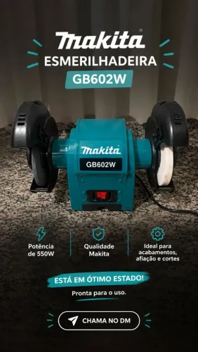Moto Esmeril Makita GB602W 6" - Novo