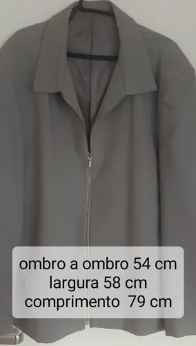 Jaqueta masculina gabardine usadas tam. 54