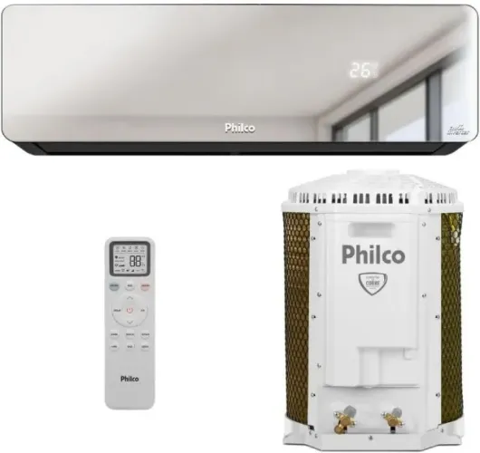 Ar Condicionado Split Inverter Philco PAC12QG Espelhado 12000 BTUs Quente e Frio 220V