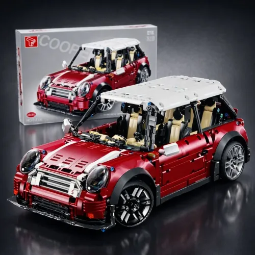 BLOCOS DE MONTAR CARRO MINI COOPER TGL MOD 36559 2292 PEÇAS 39CM CAIXA ORIGINAL