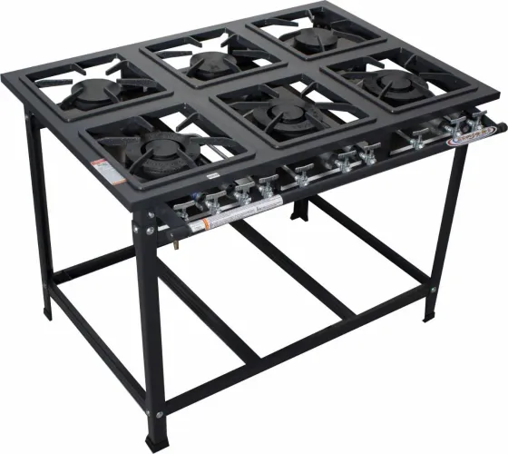 Fogao industrial 6 bocas 30x30