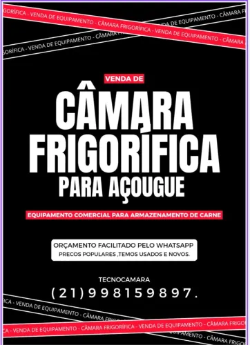Câmara fria para açougue e pescados