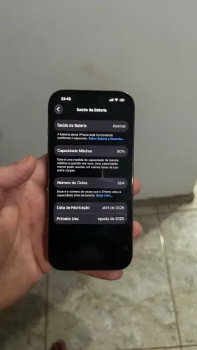 Iphone 16 pro 128gb 90% de Saúde de bateria 