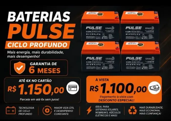 BATERIAS PARA BICICLETAS ELÉTRICAS 12V 15 AH