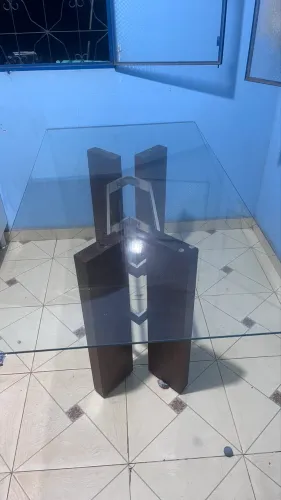 Mesa de vidro 6 lugares