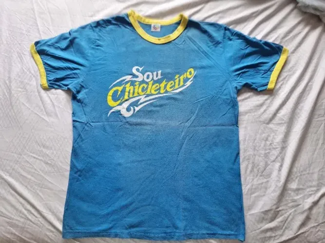 Camiseta Sou Chicleteiro (Bloco Camaleão) ORIGINAL Chiclete com Banana Algodão USADA
