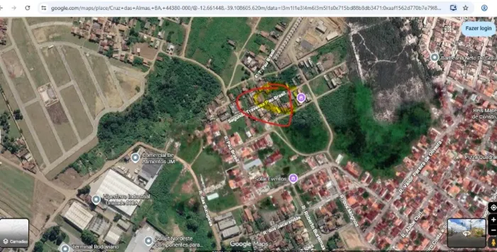 VENDE SE TERRENO EM CRUZ DAS ALMAS SOLAR EVENTOS 6X20