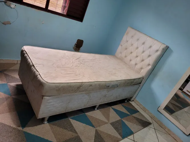 Cama box de solteiro completa ou separada 