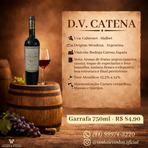 Vinho DV CATENA - CABERNET MALBEC