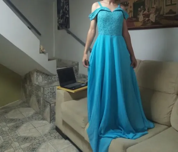Vestido azul tifanny