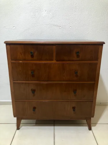 Entregamos Grátis Belíssima Cômoda Art Nouveau Em Madeira Nobre ( Aceitamos Cartões )
