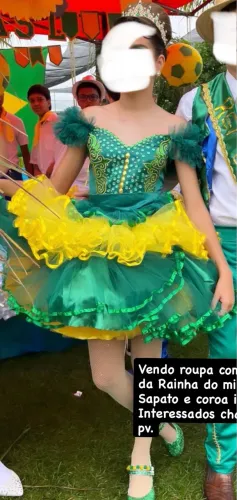 Vestido rainha do milho estilizado 