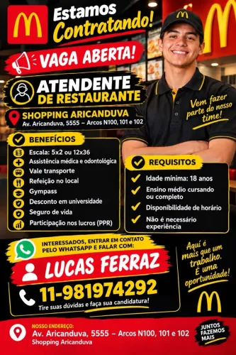 Vaga de emprego 
