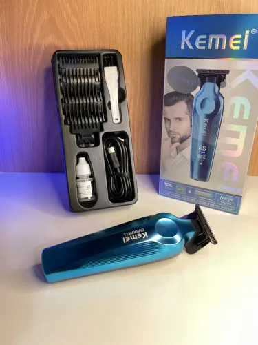 Máquina de Acabamento Kemei KM-264 Profissional Sem Fio nova na caixa