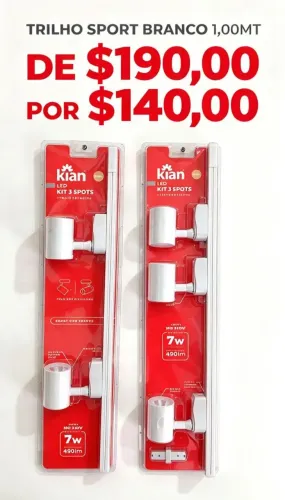 Trilho spot led