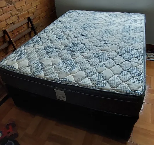 Cama Casal baú com colchão 
