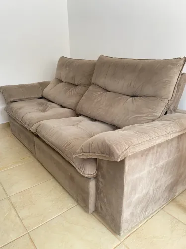 Sofá retrátil e reclinável, bipartido