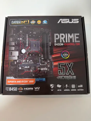 Placa mãe AM4 Asus Prime B450M Gaming