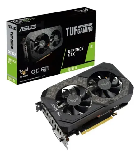 Placa de vídeo Nvidia Asus TUF Gaming GeForce GTX 16 Series GTX 1660 Ti OC Edition 6GB
