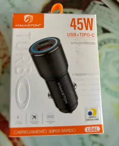 Carregador H'MASTON 45W USB e Tipo-C
