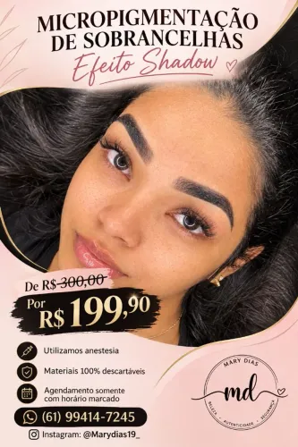Micropigmentação de sobrancelhas 