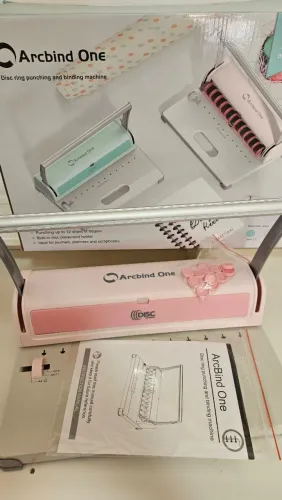 Encadernadora Furo Cogumelo Arcbind One - Usada 10x (Com Brinde + Na Caixa)