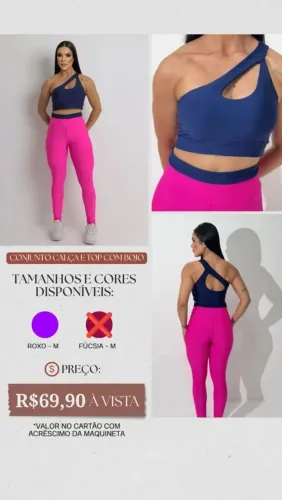 Conjunto top e calça