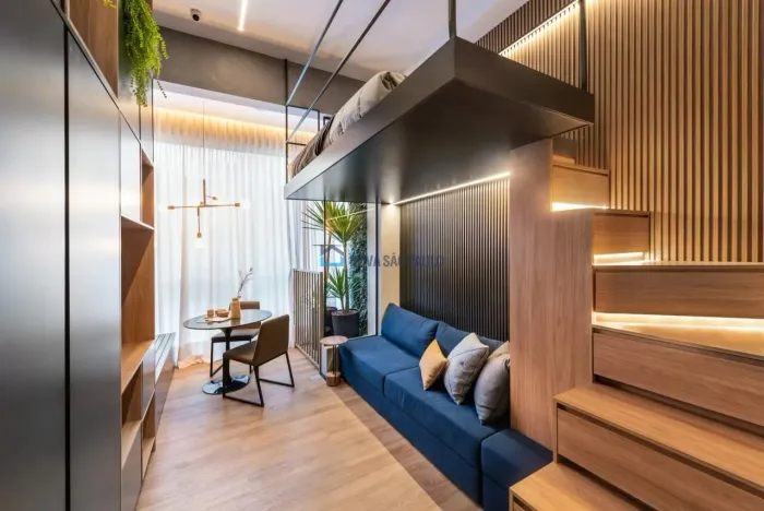 Studio Vila Mariana pronto para morar - 26 m2 - pé-direito 3,60m