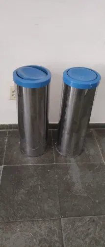 Lixeira inox grande
