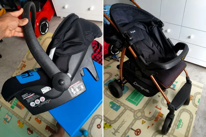 Carrinho + Cadeirinha de bebê Burigotto touring x 