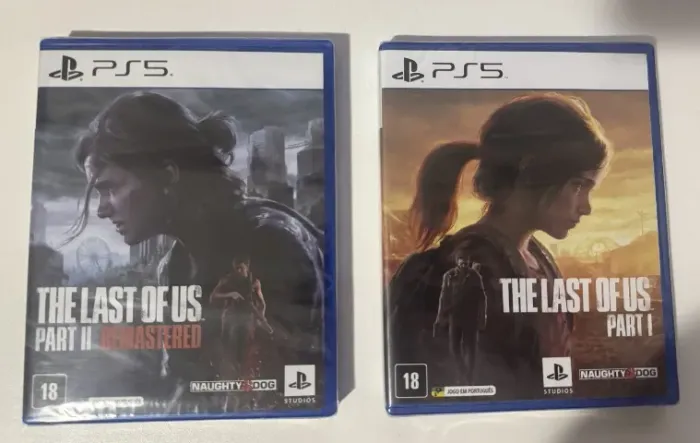 Coleção lacrada The last of us part I e II ps5 1 2 jogo playstation 5 ps5 jogo disco