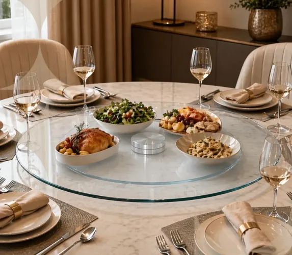 Prato Giratório Centro De Mesa - Multiuso 80cm