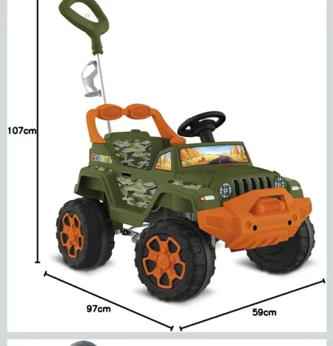 Carrinho de Passeio Pedal Bandeirante Smart BanJipe Camuflado